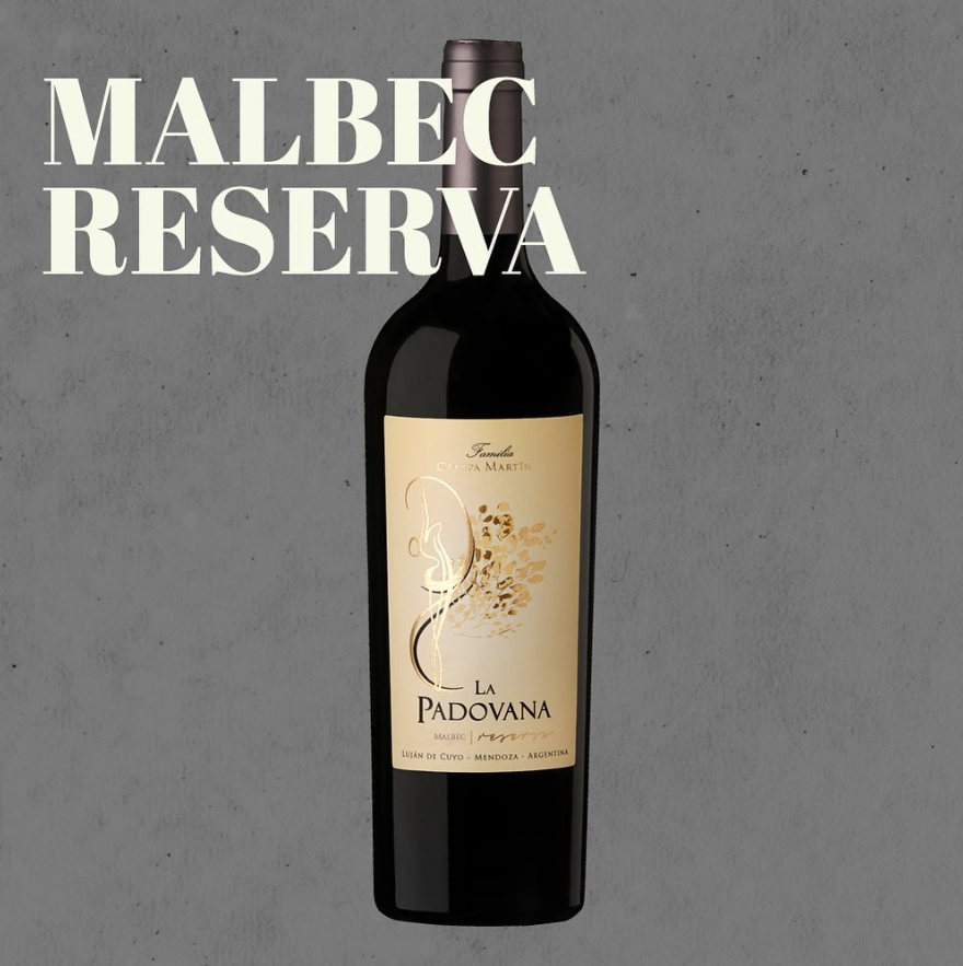 Familia Canepa Martin - La Padovana - Malbec Reserva - 2019 - 6er Karton